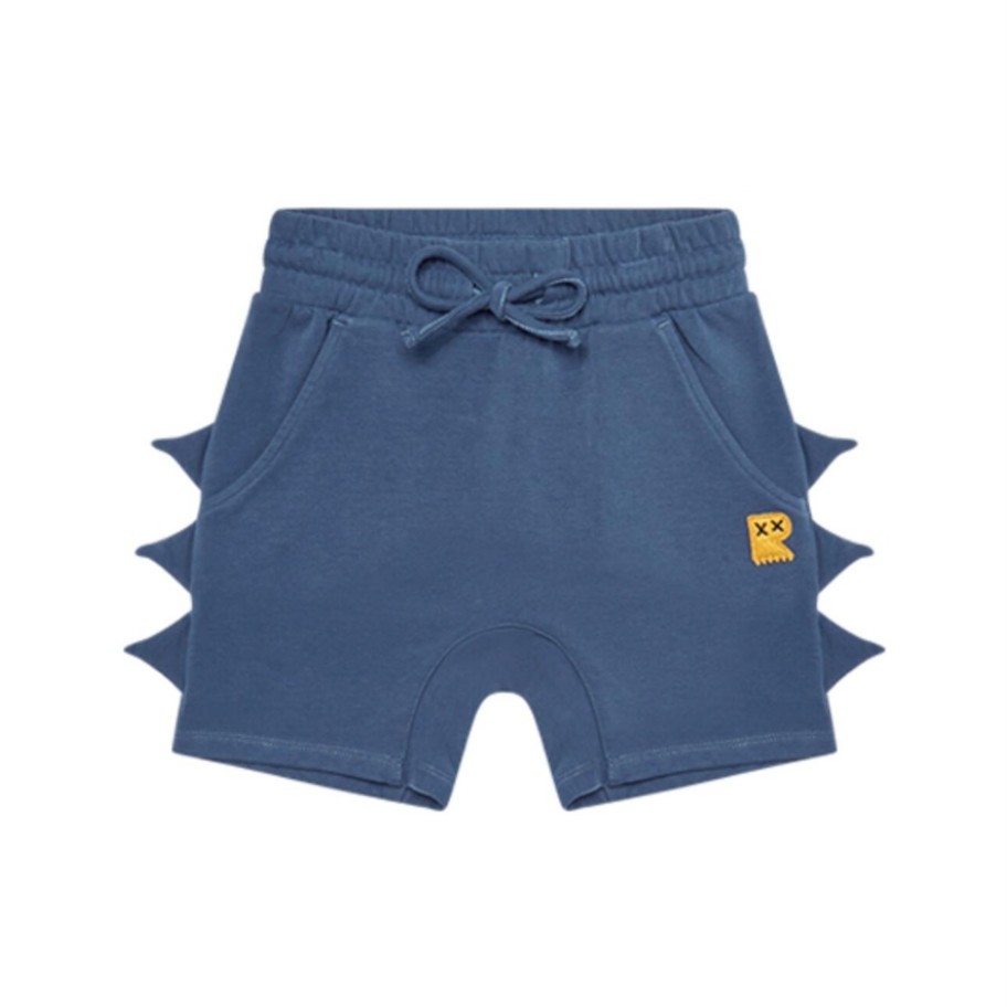 Rock Your Baby Rock Your Baby Boy Blue Wash Dino Shorts Shorts