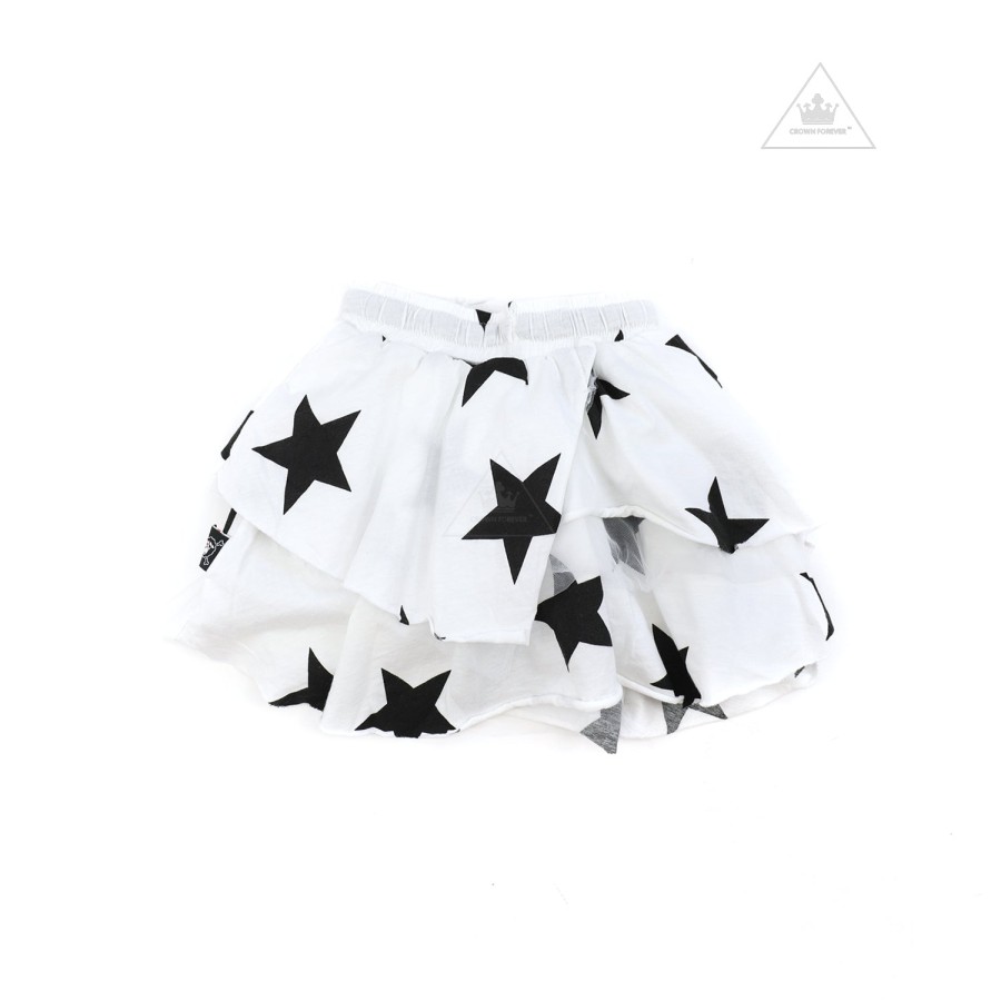 Nununu World Nununu World Layered Star Skirt White Skirts