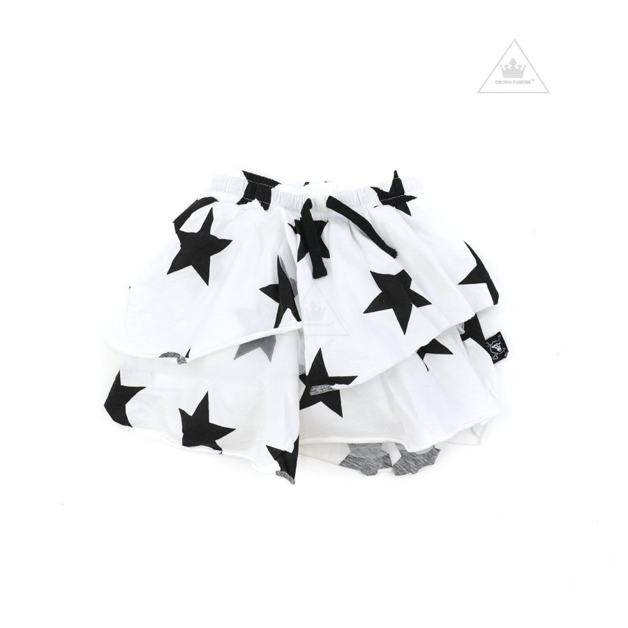 Nununu World Nununu World Layered Star Skirt White Skirts