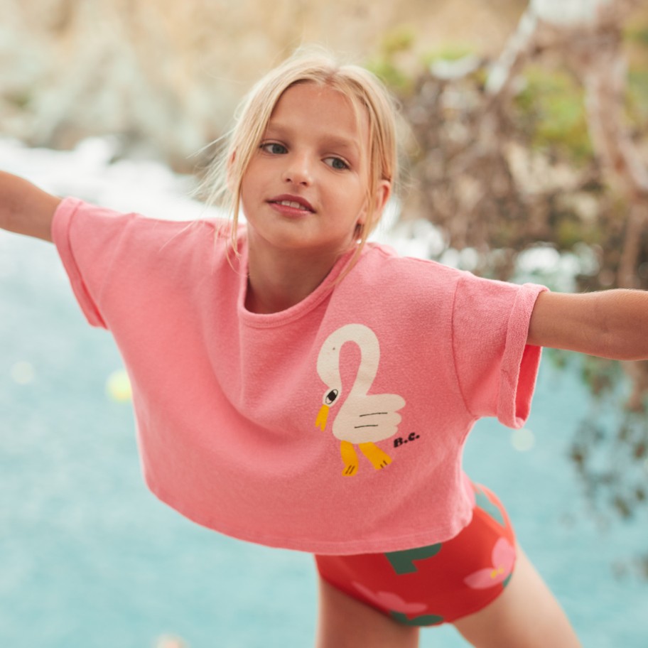 Bobo Choses Bobo Choses Pelican Cropped Sweatshirt Shirt