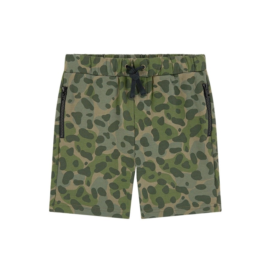 Stella McCarney Kids Stella Mccartney Kids Boy Camo Sweatshorts Shorts