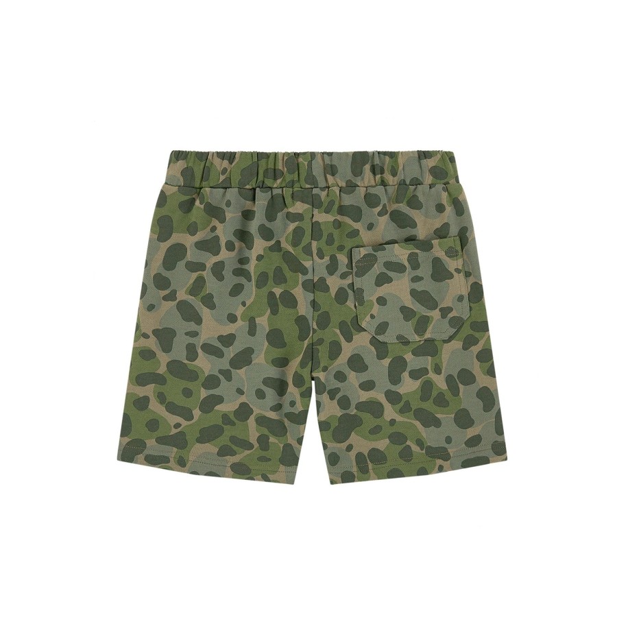 Stella McCarney Kids Stella Mccartney Kids Boy Camo Sweatshorts Shorts