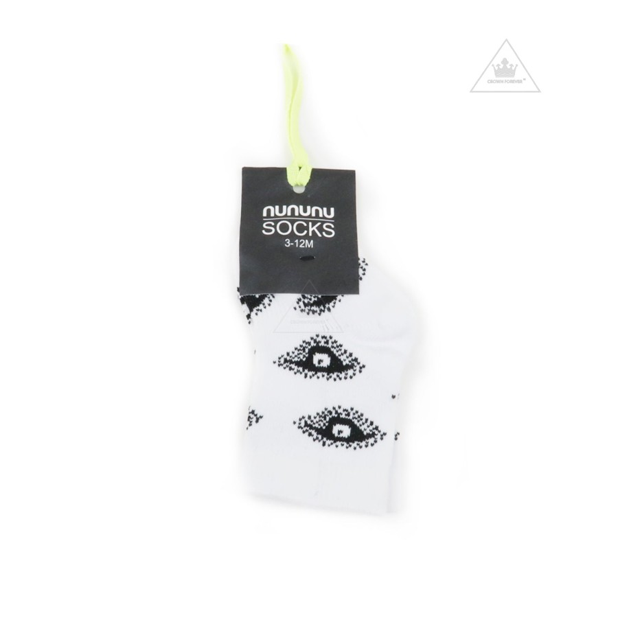 Nununu World Nununu World Eye Socks White Socks