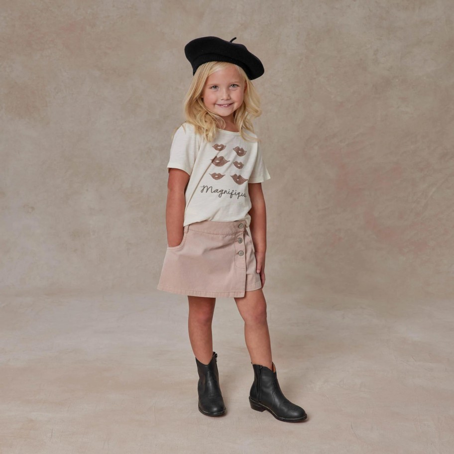 Rylee And Cru Rylee + Cru Girl Asymmetrical Skort Rose Skirts