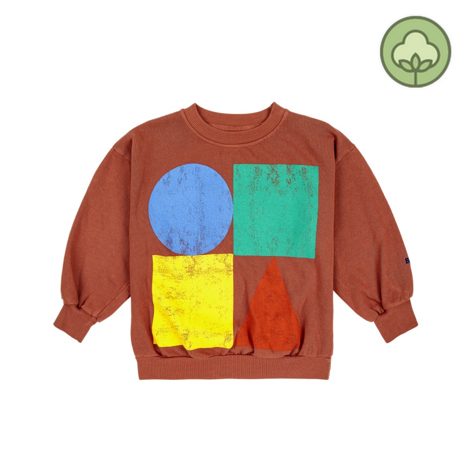 Bobo Choses Bobo Choses Geometric Color Block Sweatshirt Sweatshirts