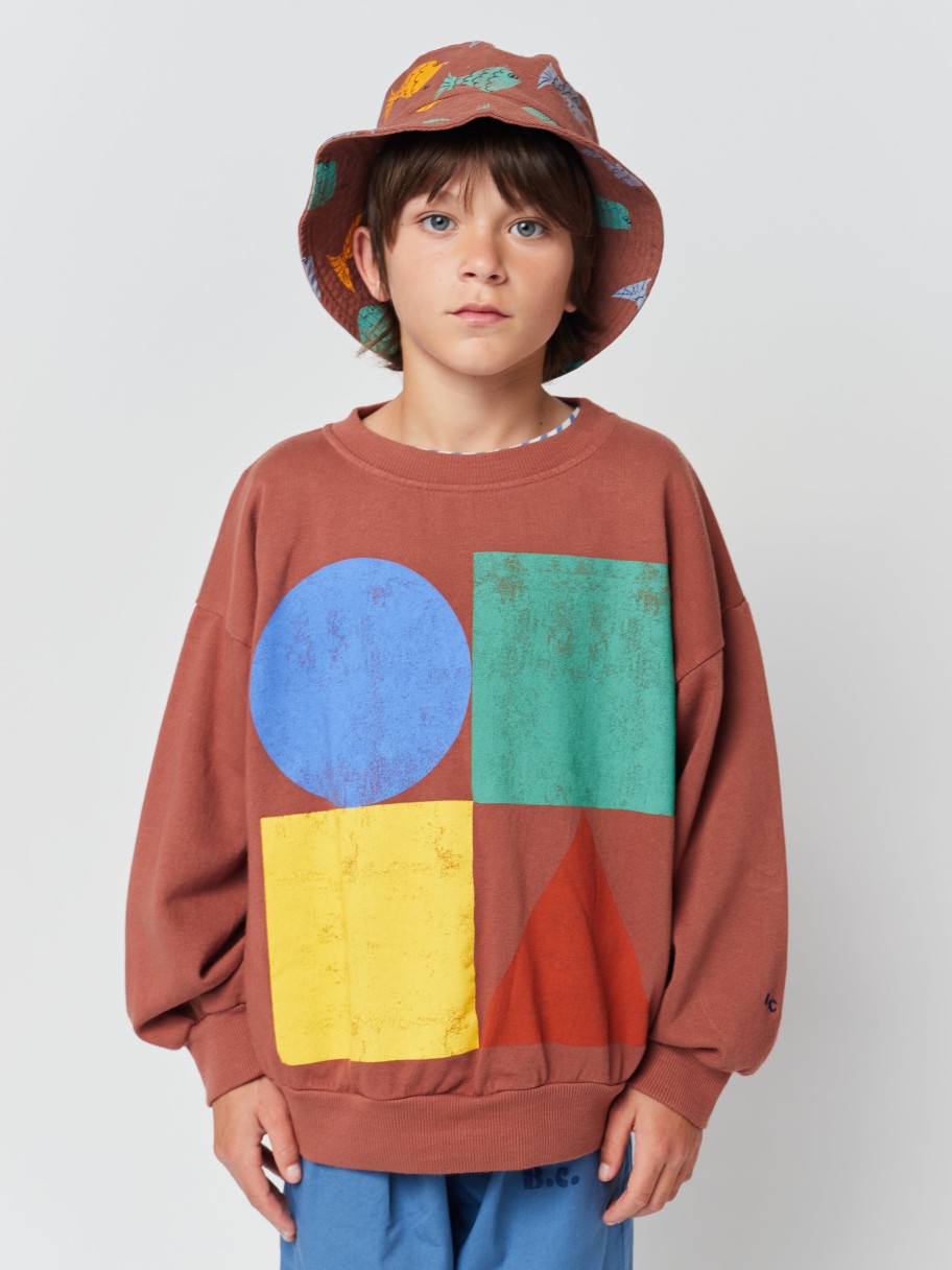 Bobo Choses Bobo Choses Geometric Color Block Sweatshirt Sweatshirts