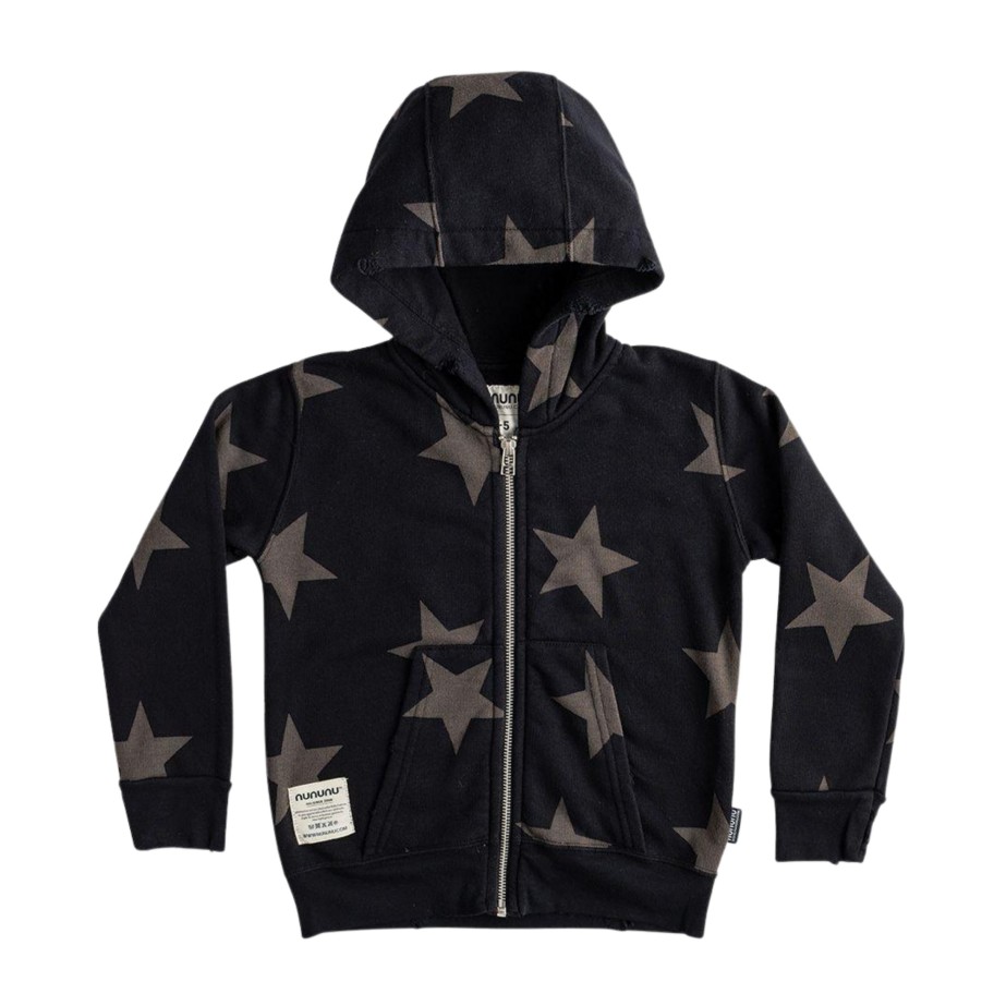 Nununu World Nununu World Star Zip Hoodie Black Hoodies