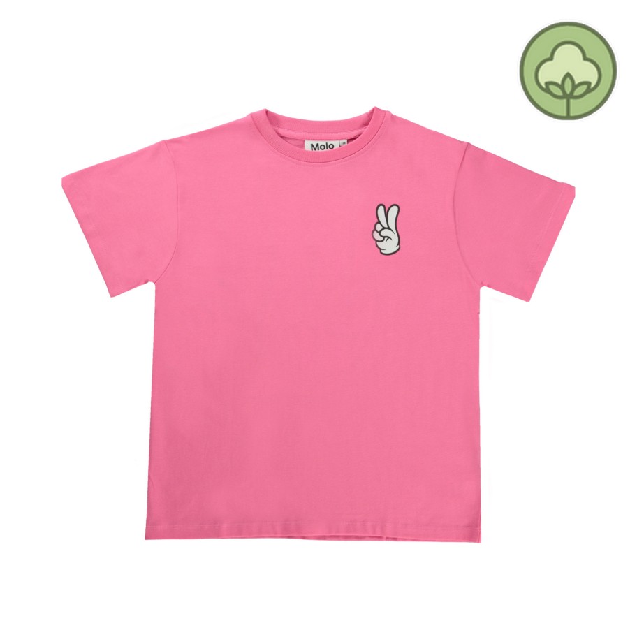 Molo Kids Molo Kids Rodney Bubblegum Pink Uni T Shirt Shirt