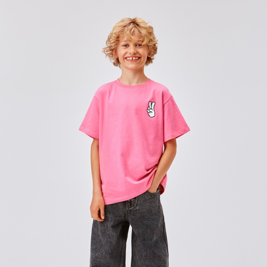 Molo Kids Molo Kids Rodney Bubblegum Pink Uni T Shirt Shirt