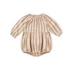 Rylee And Cru Rylee And Cru Long Sleeve Bubble Romper Retro Stripe Romper