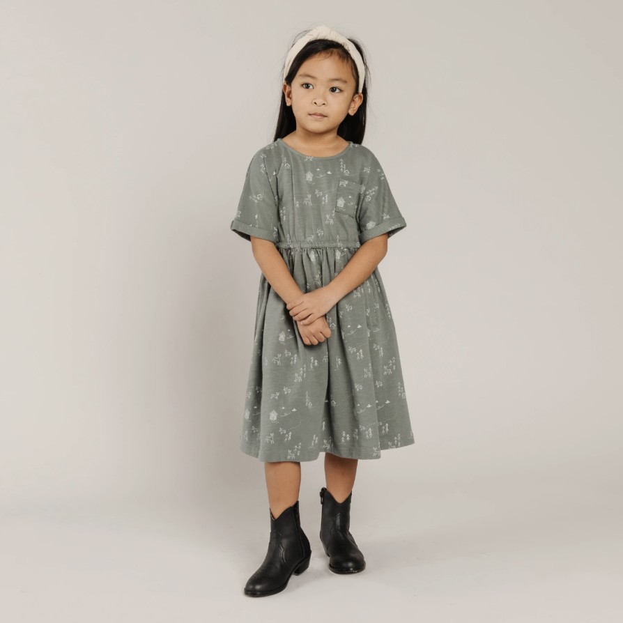 Rylee And Cru Rylee And Cru Kat T-Shirt Dress Woods Indigo Dresses