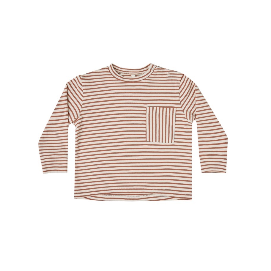 Rylee And Cru Rylee + Cru Striped Long Sleeve Skater Tee Shirts