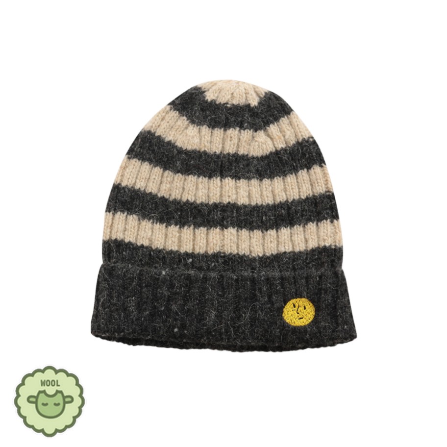 Bobo Choses Bobo Choses Wool-Mix Striped Beanie Hats