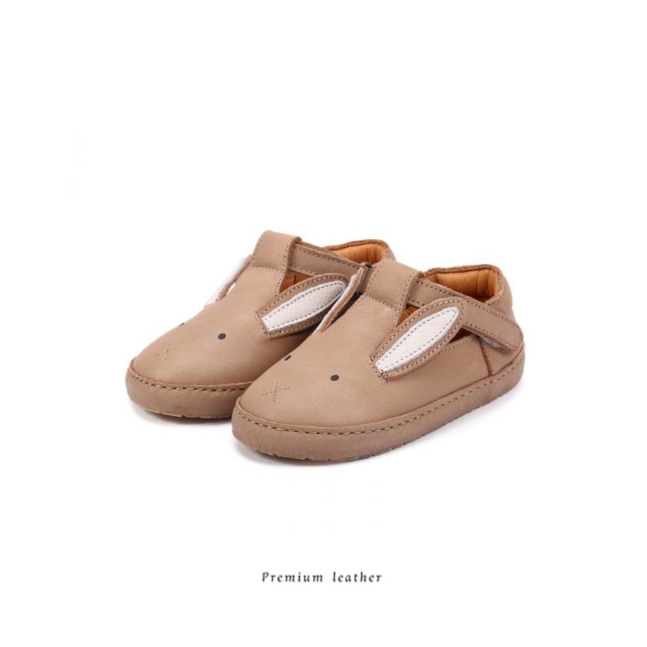 Donsje Donsje Xan Classic Bunny Taupe Leather Shoes Shoes