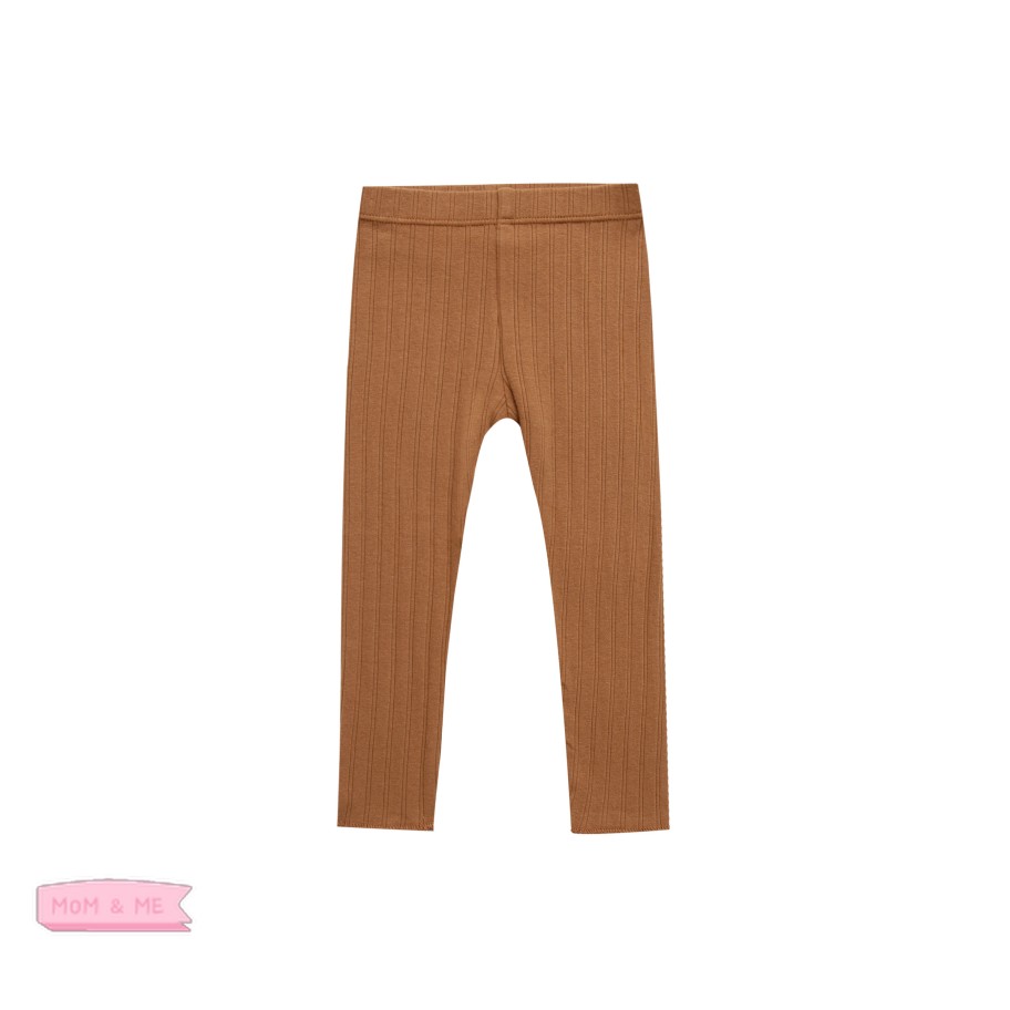 Rylee And Cru Rylee And Cru Ribbed Legging Rust Leggings