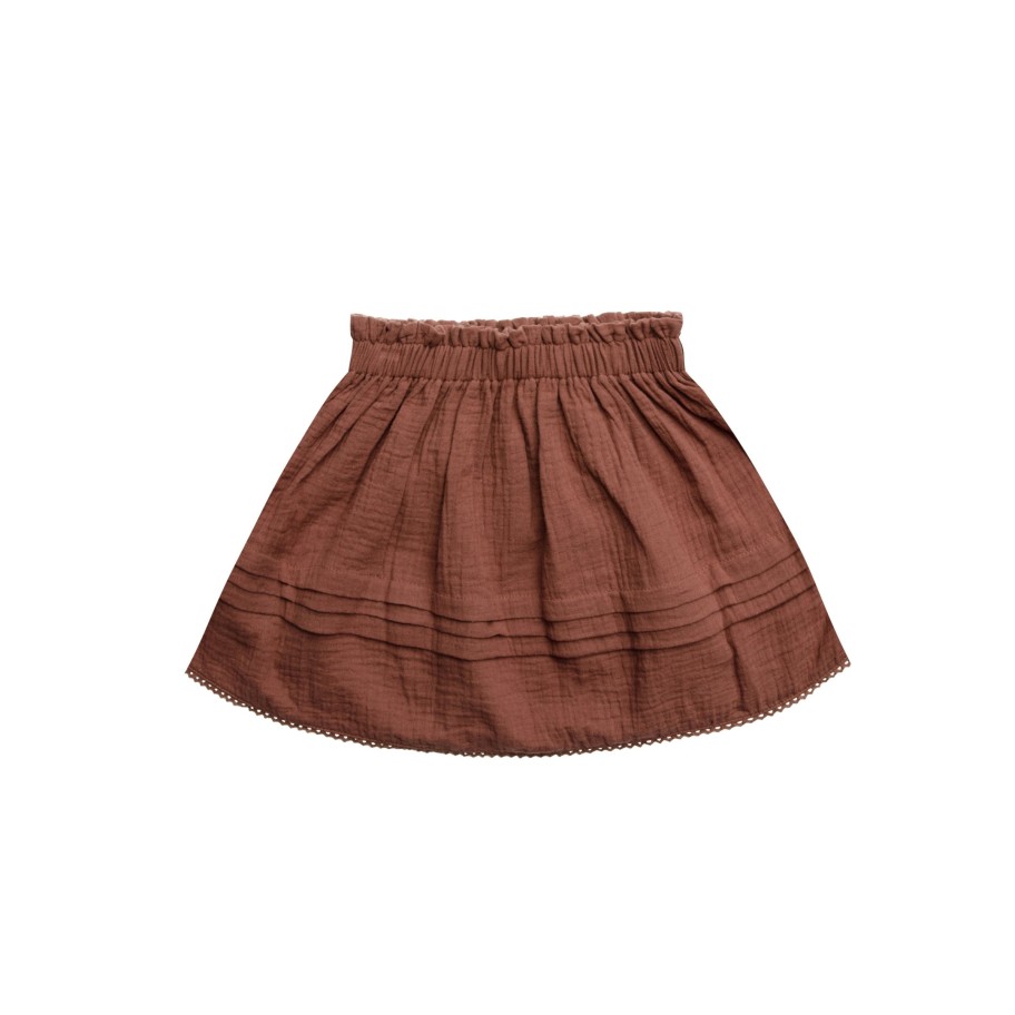 Rylee And Cru Rylee And Cru Simple Skirt Wine Skirts