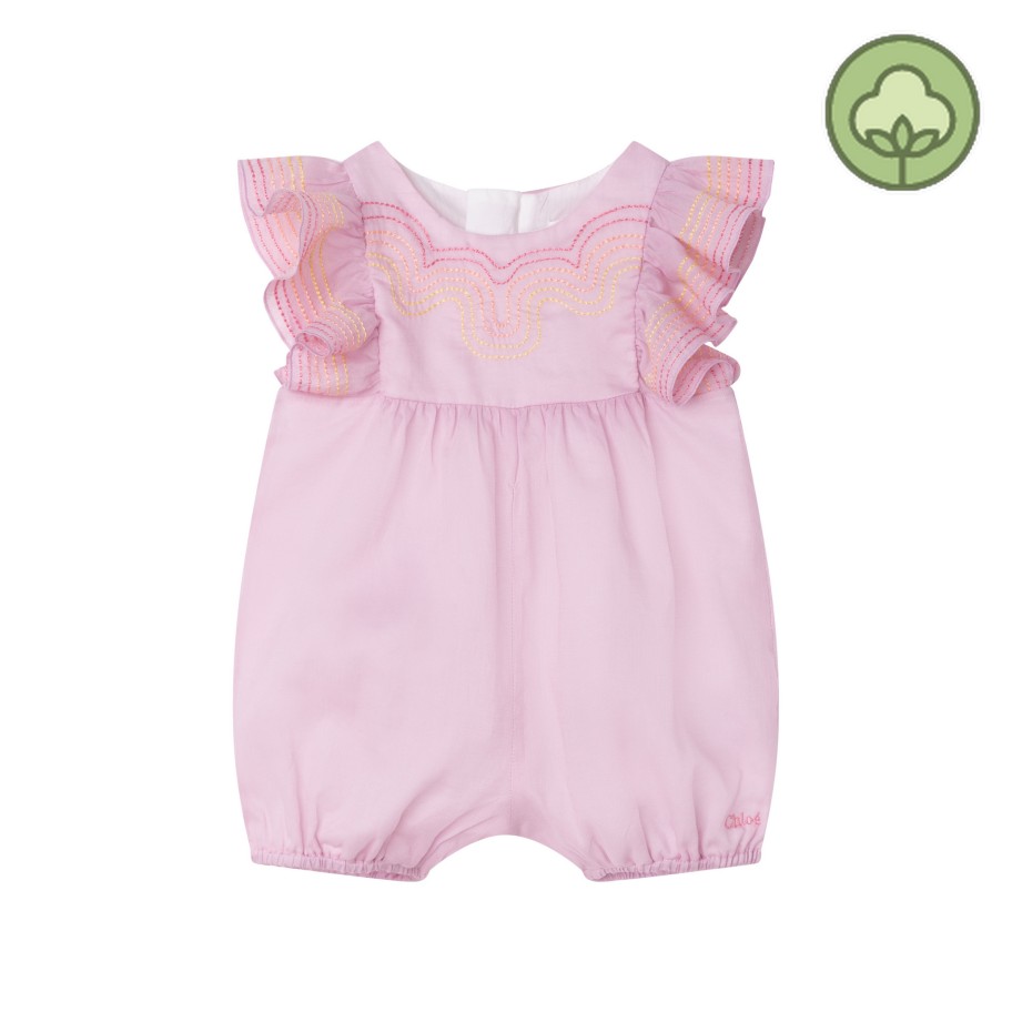 Chloé Kids Chloe Kids Baby Girl Lilac Onesie Pink Onesies