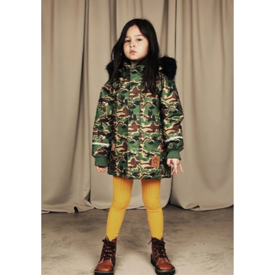 Mini Rodini Mini Rodini K2 Camo Parka Green Jackets