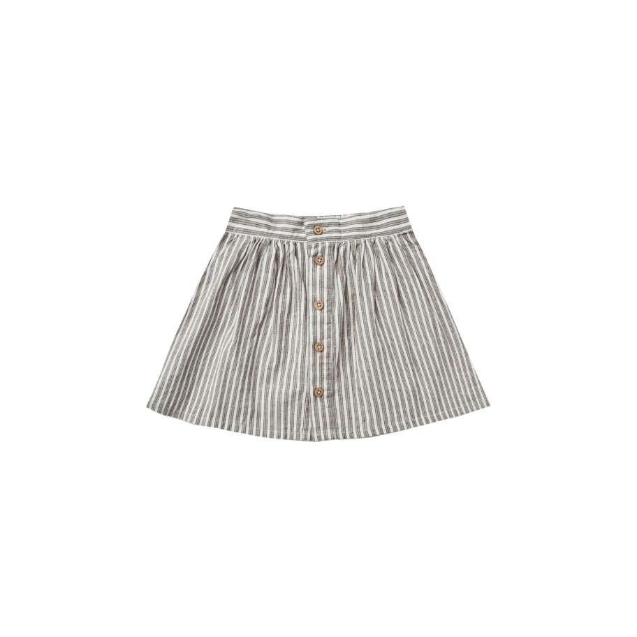 Rylee And Cru Rylee And Cru Button Front Mini Skirt Railroad Stripe Skirts