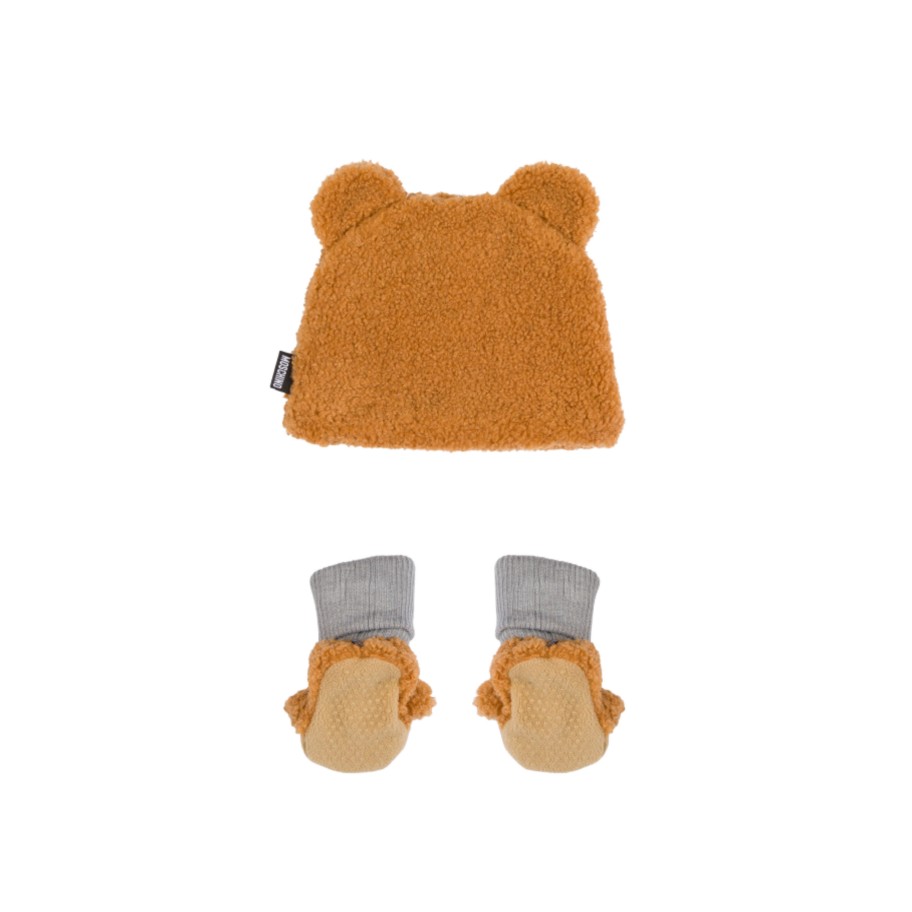 Moschino Moschino Kids Baby Hat And Booties In Gift Box Hats