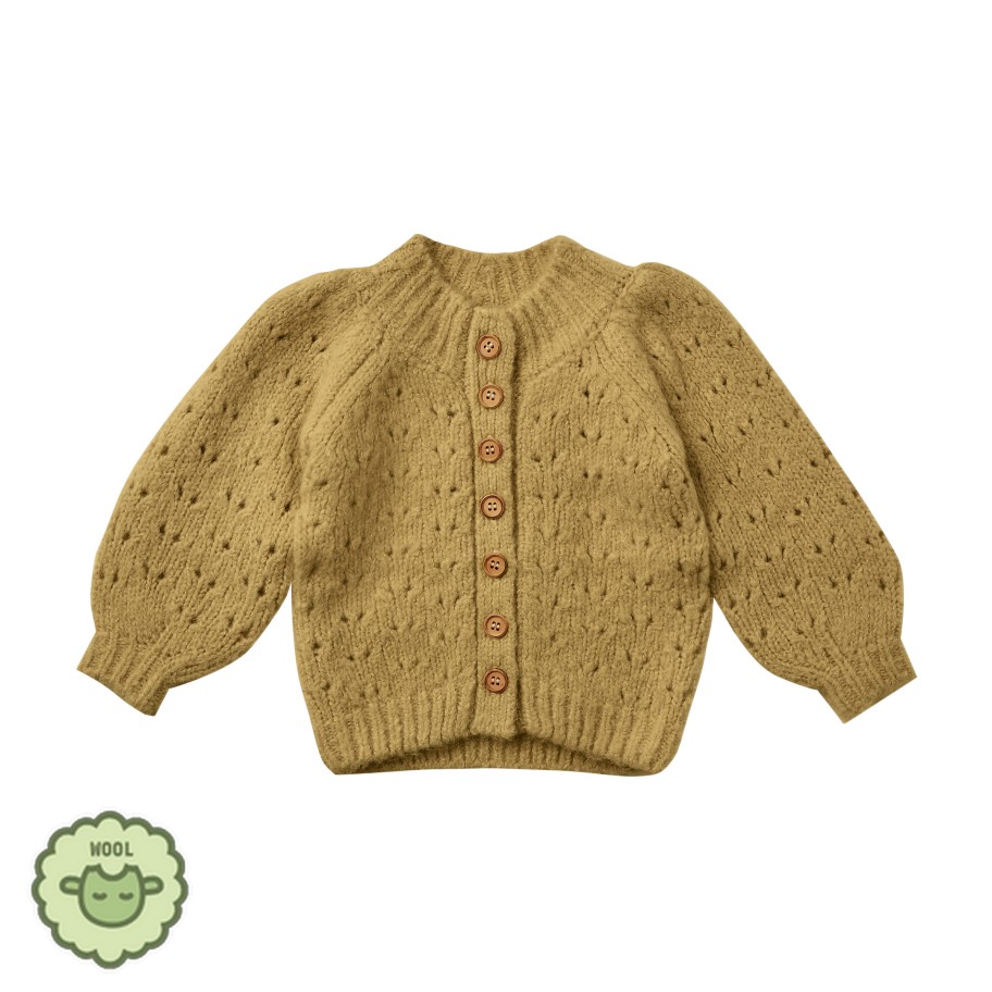 Rylee And Cru Rylee And Cru Tulip Cardigan Gold Cardigans