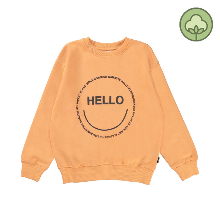 Molo Kids Molo Kids Memphis Papaya Orange Uni Sweatshirt Sweatshirts