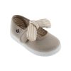 Victoria Victoria Kids Canvas Bow Mary Janes Beige Shoes