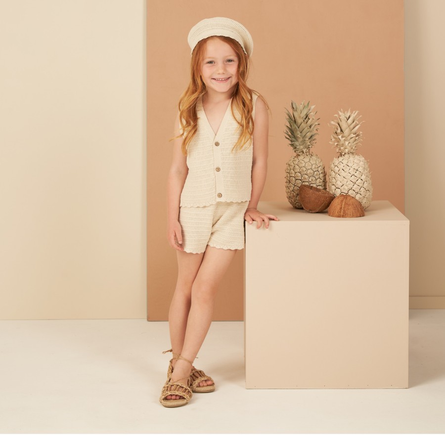 Rylee And Cru Rylee + Cru Knit Shorts || Natural New