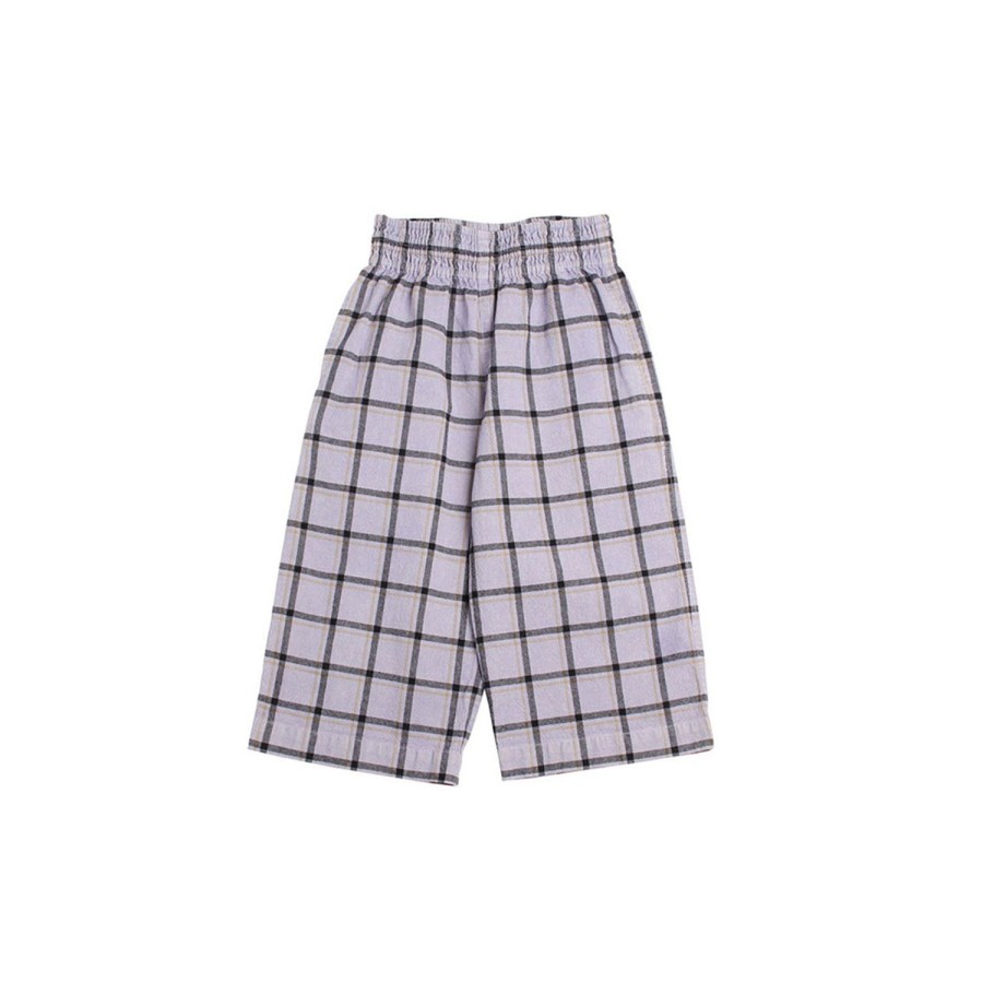 Wynken Wynken Slim Culotte Sunset Check * Final Sale Pants