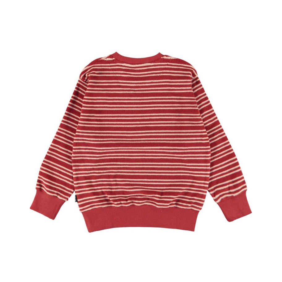 Molo Kids Molo Kids Mattis Rose Straw Stripe Sweatshirt Sweatshirts