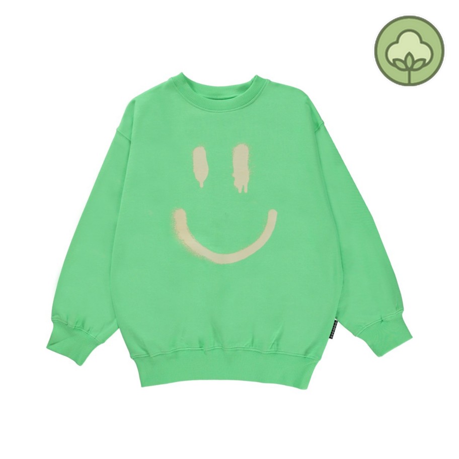 Molo Kids Molo Kids Monti Happy Face Uni Sweatshirt Sweatshirts