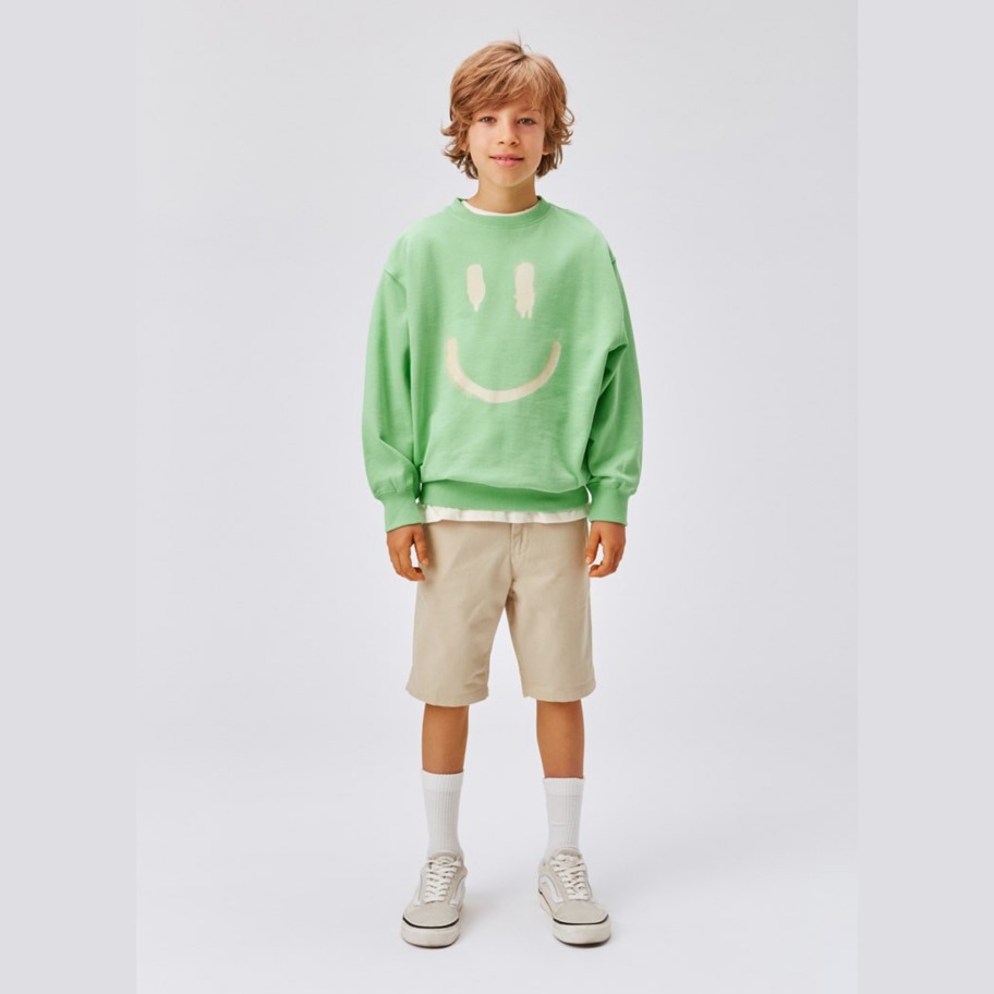 Molo Kids Molo Kids Monti Happy Face Uni Sweatshirt Sweatshirts